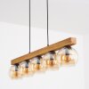 Koyoto Hanglamp, Kogellampje, Hanglamp Natuurlijke kleuren, Zwart, 5-lichts
