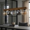 Koyoto Hanglamp, Kogellampje, Hanglamp Natuurlijke kleuren, Zwart, 5-lichts
