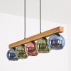 Koyoto Hanglamp, Kogellampje, Hanglamp Natuurlijke kleuren, Zwart, 5-lichts