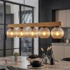 Koyoto Hanglamp, Kogellampje, Hanglamp Natuurlijke kleuren, Zwart, 5-lichts