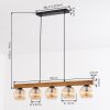 Koyoto Hanglamp, Kogellampje, Hanglamp Natuurlijke kleuren, Zwart, 5-lichts