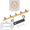 Koyoto Hanglamp, Kogellampje, Hanglamp Natuurlijke kleuren, Zwart, 5-lichts