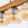 Koyoto Hanglamp, Kogellampje, Hanglamp Natuurlijke kleuren, Zwart, 5-lichts