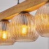 Koyoto Hanglamp, Kogellampje, Hanglamp Natuurlijke kleuren, Zwart, 5-lichts