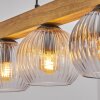 Koyoto Hanglamp, Kogellampje, Hanglamp Natuurlijke kleuren, Zwart, 5-lichts