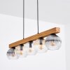 Koyoto Hanglamp, Kogellampje, Hanglamp Natuurlijke kleuren, Zwart, 5-lichts