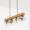 Koyoto Hanglamp, Kogellampje, Hanglamp Natuurlijke kleuren, Zwart, 4-lichts