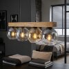 Koyoto Hanglamp, Kogellampje, Hanglamp Natuurlijke kleuren, Zwart, 4-lichts