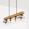 Koyoto Hanglamp, Kogellampje, Hanglamp Natuurlijke kleuren, Zwart, 4-lichts