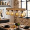 Koyoto Hanglamp, Kogellampje, Hanglamp Natuurlijke kleuren, Zwart, 4-lichts
