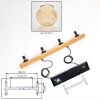 Koyoto Hanglamp, Kogellampje, Hanglamp Natuurlijke kleuren, Zwart, 4-lichts