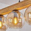 Koyoto Hanglamp, Kogellampje, Hanglamp Natuurlijke kleuren, Zwart, 4-lichts