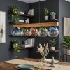 Koyoto Hanglamp, Kogellampje, Hanglamp Natuurlijke kleuren, Zwart, 5-lichts