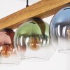Koyoto Hanglamp, Kogellampje, Hanglamp Natuurlijke kleuren, Zwart, 5-lichts