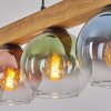 Koyoto Hanglamp, Kogellampje, Hanglamp Natuurlijke kleuren, Zwart, 5-lichts