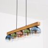 Koyoto Hanglamp, Kogellampje, Hanglamp Natuurlijke kleuren, Zwart, 5-lichts