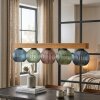Koyoto Hanglamp, Kogellampje, Hanglamp Natuurlijke kleuren, Zwart, 5-lichts