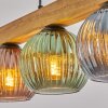 Koyoto Hanglamp, Kogellampje, Hanglamp Natuurlijke kleuren, Zwart, 5-lichts