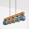 Koyoto Hanglamp, Kogellampje, Hanglamp Natuurlijke kleuren, Zwart, 5-lichts