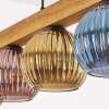 Koyoto Hanglamp, Kogellampje, Hanglamp Natuurlijke kleuren, Zwart, 5-lichts