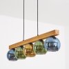 Koyoto Hanglamp, Kogellampje, Hanglamp Natuurlijke kleuren, Zwart, 5-lichts