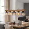 Koyoto Hanglamp, Kogellampje, Hanglamp Natuurlijke kleuren, Zwart, 5-lichts