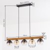 Koyoto Hanglamp, Kogellampje, Hanglamp Natuurlijke kleuren, Zwart, 5-lichts
