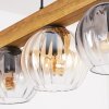 Koyoto Hanglamp, Kogellampje, Hanglamp Natuurlijke kleuren, Zwart, 5-lichts