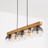 Koyoto Hanglamp, Kogellampje, Hanglamp Natuurlijke kleuren, Zwart, 5-lichts
