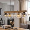 Koyoto Hanglamp, Kogellampje, Hanglamp Natuurlijke kleuren, Zwart, 5-lichts