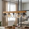 Koyoto Hanglamp, Kogellampje, Hanglamp Natuurlijke kleuren, Zwart, 5-lichts