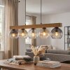 Koyoto Hanglamp, Kogellampje, Hanglamp Natuurlijke kleuren, Zwart, 5-lichts