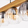 Koyoto Hanglamp, Kogellampje, Hanglamp Natuurlijke kleuren, Zwart, 5-lichts
