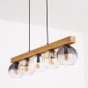 Koyoto Hanglamp, Kogellampje, Hanglamp Natuurlijke kleuren, Zwart, 5-lichts