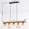 Koyoto Hanglamp, Kogellampje, Hanglamp Natuurlijke kleuren, Zwart, 5-lichts