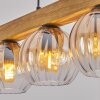 Koyoto Hanglamp, Kogellampje, Hanglamp Natuurlijke kleuren, Zwart, 5-lichts