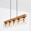 Koyoto Hanglamp, Kogellampje, Hanglamp Natuurlijke kleuren, Zwart, 5-lichts