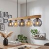 Koyoto Hanglamp, Kogellampje, Hanglamp Natuurlijke kleuren, Zwart, 5-lichts