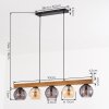 Koyoto Hanglamp, Kogellampje, Hanglamp Natuurlijke kleuren, Zwart, 5-lichts