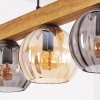 Koyoto Hanglamp, Kogellampje, Hanglamp Natuurlijke kleuren, Zwart, 5-lichts
