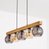 Koyoto Hanglamp, Kogellampje, Hanglamp Natuurlijke kleuren, Zwart, 5-lichts