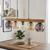 Koyoto Hanglamp, Kogellampje, Hanglamp Natuurlijke kleuren, Zwart, 5-lichts