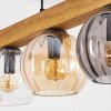 Koyoto Hanglamp, Kogellampje, Hanglamp Natuurlijke kleuren, Zwart, 5-lichts
