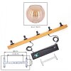 Koyoto Hanglamp, Kogellampje, Hanglamp Natuurlijke kleuren, Zwart, 5-lichts