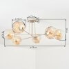 Ripoll Plafondlamp, Kogellampje Zandkleurig, 6-lichts