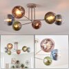 Koyoto Plafondlamp, Kogellampje 78 cm Zandkleurig, 6-lichts