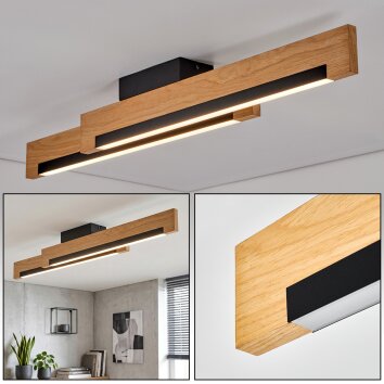 Inzino Plafondlamp LED Natuurlijke kleuren, Zwart, 1-licht