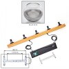 Koyoto Hanglamp, Kogellampje, Hanglamp Natuurlijke kleuren, Zwart, 5-lichts