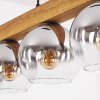 Koyoto Hanglamp, Kogellampje, Hanglamp Natuurlijke kleuren, Zwart, 5-lichts