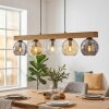 Ripoll Hanglamp, Kogellampje, Hanglamp Natuurlijke kleuren, Zwart, 5-lichts